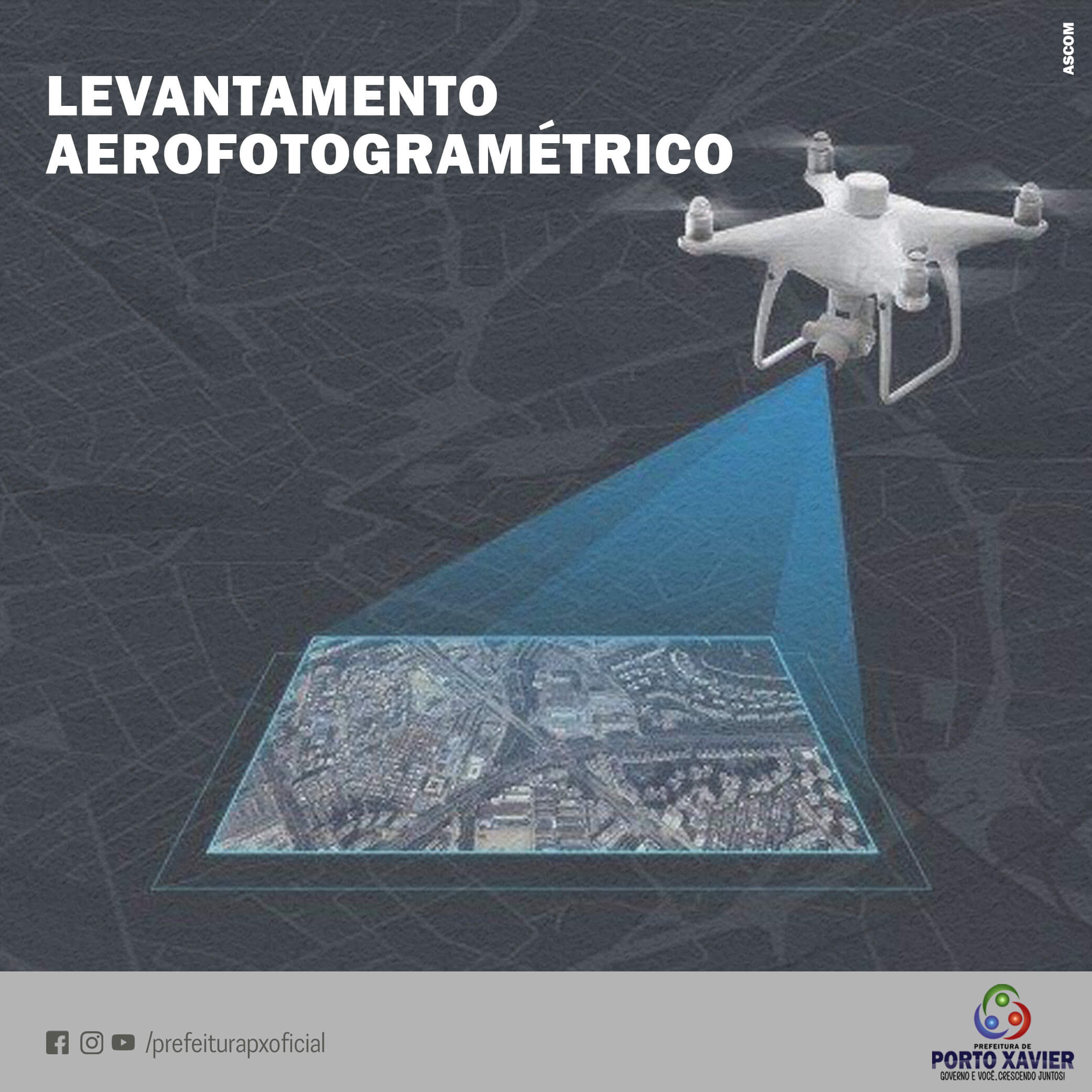 INICIA NESTE FINAL DE SEMANA, 29 E 30 DE MAIO, LEVANTAMENTO AEROFOTOGRAMÉTRICO NA FAIXA DE APP DE PORTO XAVIER